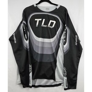 Troy Lee Designs Sprint Jersey 2XL Reverb Black Gray MTB BMX LS Ventilated NWT